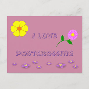 I Liebe Bahnübergang Postkarte