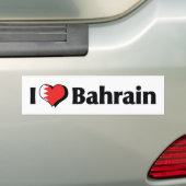 I Liebe Bahrain Flag Autoaufkleber (Auf Auto)