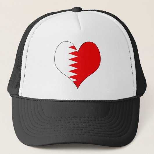 I Liebe Bahrain Truckerkappe (Vorderseite)