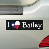 I Liebe Bailey Autoaufkleber (Auf Auto)