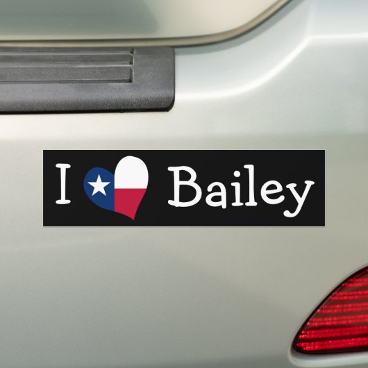 I Liebe Bailey Autoaufkleber (Auf Auto)