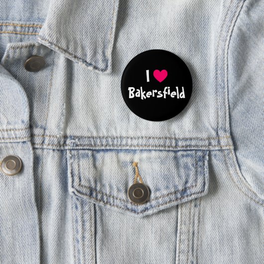 I Liebe Bakersfield Button (Beispiel)
