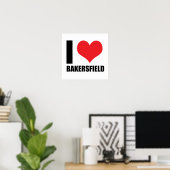 I Liebe Bakersfield Poster (Heimbüro)