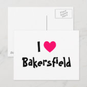 I Liebe Bakersfield Postkarte (Vorne/Hinten)