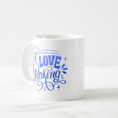 I LIEBE BAKING KAFFEETASSE (Vorderseite Links)