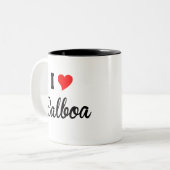 I Liebe-Balboa polar Zweifarbige Tasse (Vorderseite Links)