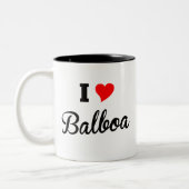 I Liebe-Balboa polar Zweifarbige Tasse (Links)