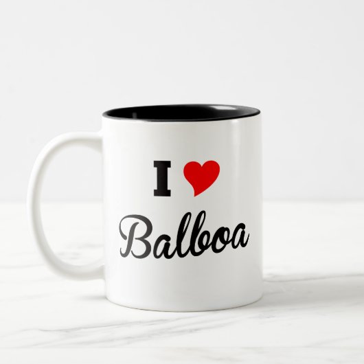 I Liebe-Balboa polar Zweifarbige Tasse (Links)