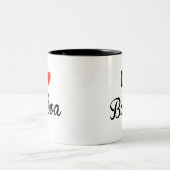 I Liebe-Balboa polar Zweifarbige Tasse (Mittel)