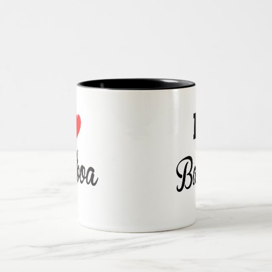 I Liebe-Balboa polar Zweifarbige Tasse (Mittel)