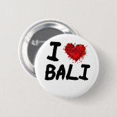 I Liebe Bali Button (Vorne & Hinten)