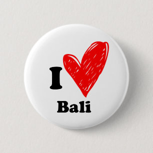 I Liebe Bali Button
