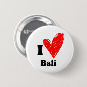I Liebe Bali Button (Vorne & Hinten)