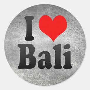 I Liebe Bali, Indien. Mera Pyar Bali, Indien Runder Aufkleber