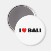 I Liebe Bali, Indonesien Magnet (Vorderseite/Rückseite)