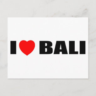 I Liebe Bali, Indonesien Postkarte
