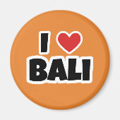 I Liebe Bali Magnet (Vorne)