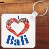 I Liebe Bali Schlüsselanhänger (Rückseite)