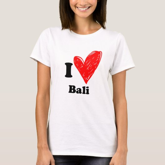 I Liebe Bali T - Shirt (Vorderseite)