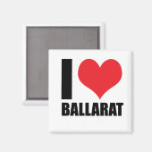 I Liebe Ballarat Magnet (Vorderseite/Rückseite)