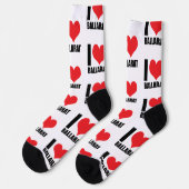 I Liebe Ballarat Socken (Linkes Detail)