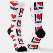 I Liebe Ballarat Socken (Gewinkelt)