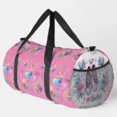 I Liebe Ballerina Tanz Kleine Duffel Tasche (Rechte Ecke)