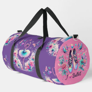 I Liebe Ballet Ballerina Tanz Große Duffel Tasche