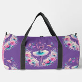 I Liebe Ballet Ballerina Tanz Große Duffel Tasche (Vorderseite)