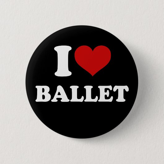 I Liebe Ballet Button (Vorderseite)