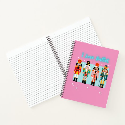 I Liebe Ballet Nutcrackers Notebook Notizblock (Innenseite)