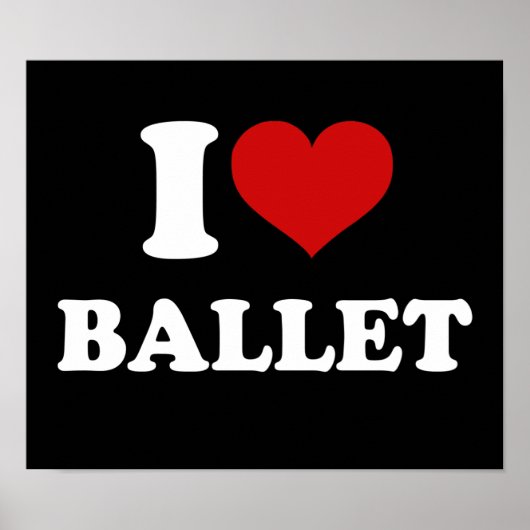 I Liebe Ballet Poster (Vorne)