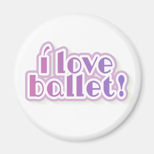 I Liebe-Ballett Magnet