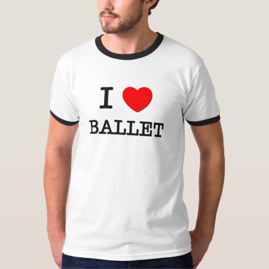 I Liebe-Ballett T-Shirt (Vorderseite)