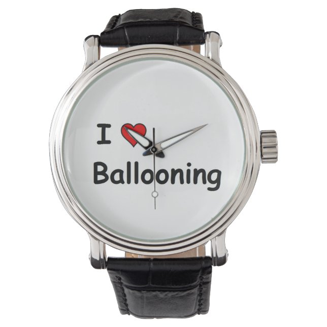 I Liebe Ballooning Armbanduhr (Vorderseite)