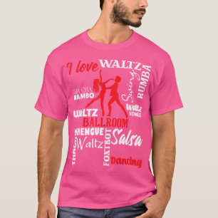 I Liebe Ballroom Dance Instruktor Pair Chor T-Shirt
