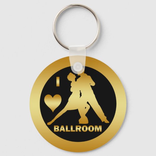 I LIEBE BALLROOM SCHLÜSSELANHÄNGER (Vorderseite)