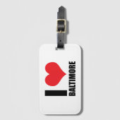 I Liebe Baltimore Gepäckanhänger (Vorderseite Vertikal)