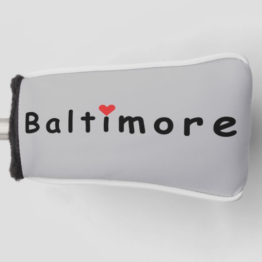 I Liebe Baltimore Golf Headcover (Vorderseite)