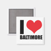 I Liebe Baltimore Magnet (Vorderseite/Rückseite)