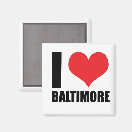 I Liebe Baltimore Magnet (Vorderseite/Rückseite)