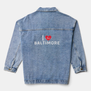 i Liebe Baltimore, Maryland Jeansjacke