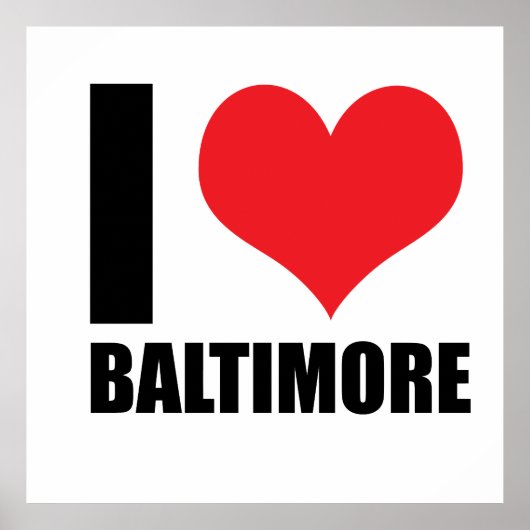 I Liebe Baltimore Poster (Vorne)