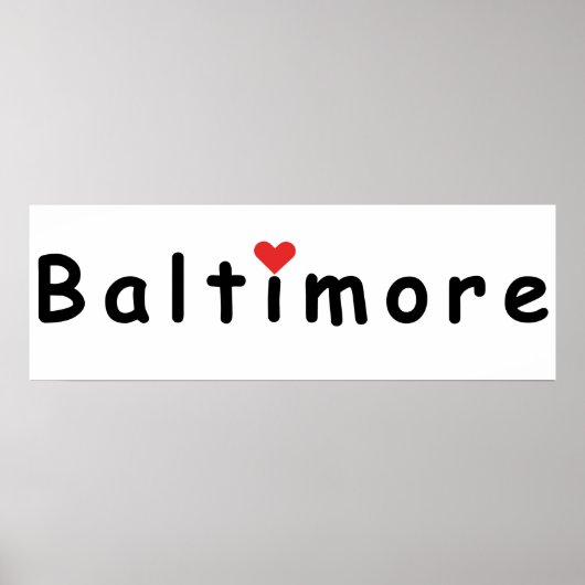I Liebe Baltimore Poster (Vorne)