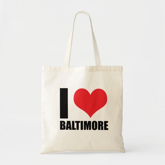 I Liebe Baltimore Tragetasche (Vorne)