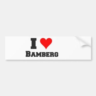 I Liebe Bamberg Autoaufkleber