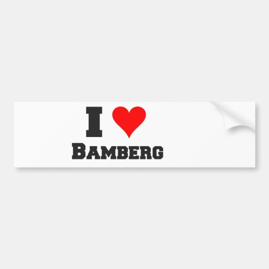 I Liebe Bamberg Autoaufkleber (Vorne)