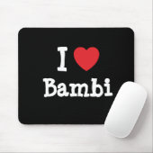 I Liebe Bambi-T - Shirt Mousepad (Mit Mouse)