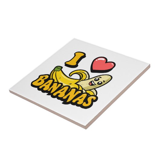 I Liebe Bananen Fliese (Seite)