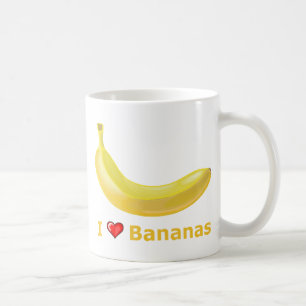 I Liebe-Bananen Kaffeetasse